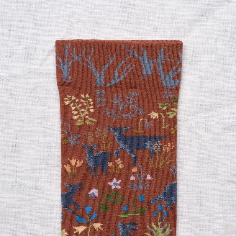 Sepia Woodland Sock B04-01