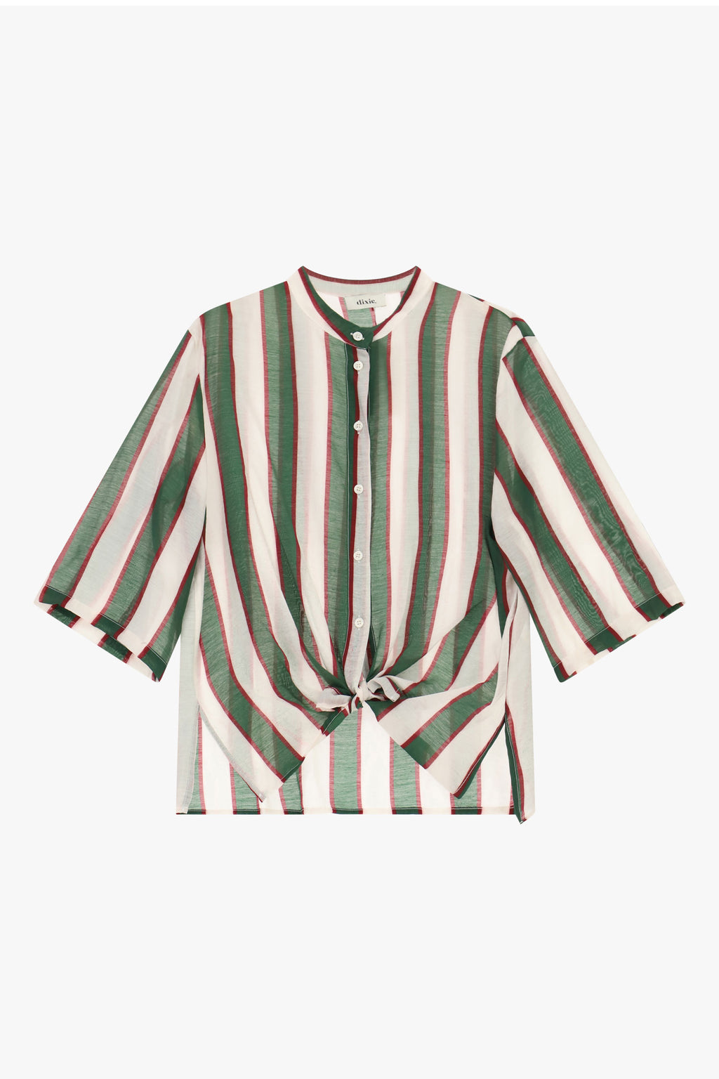 Camicia a righe maniche 3/4