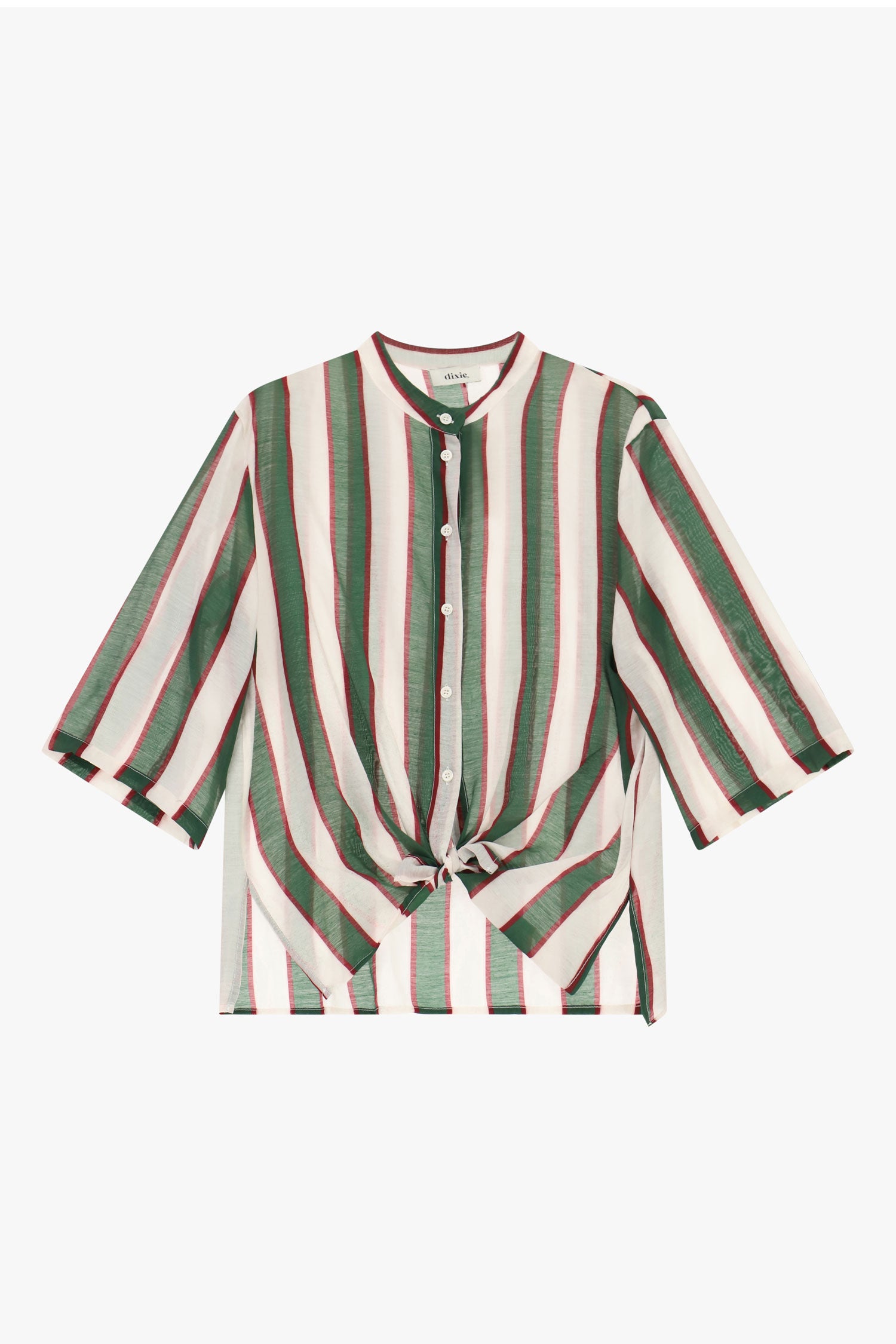 Camicia a righe maniche 3/4
