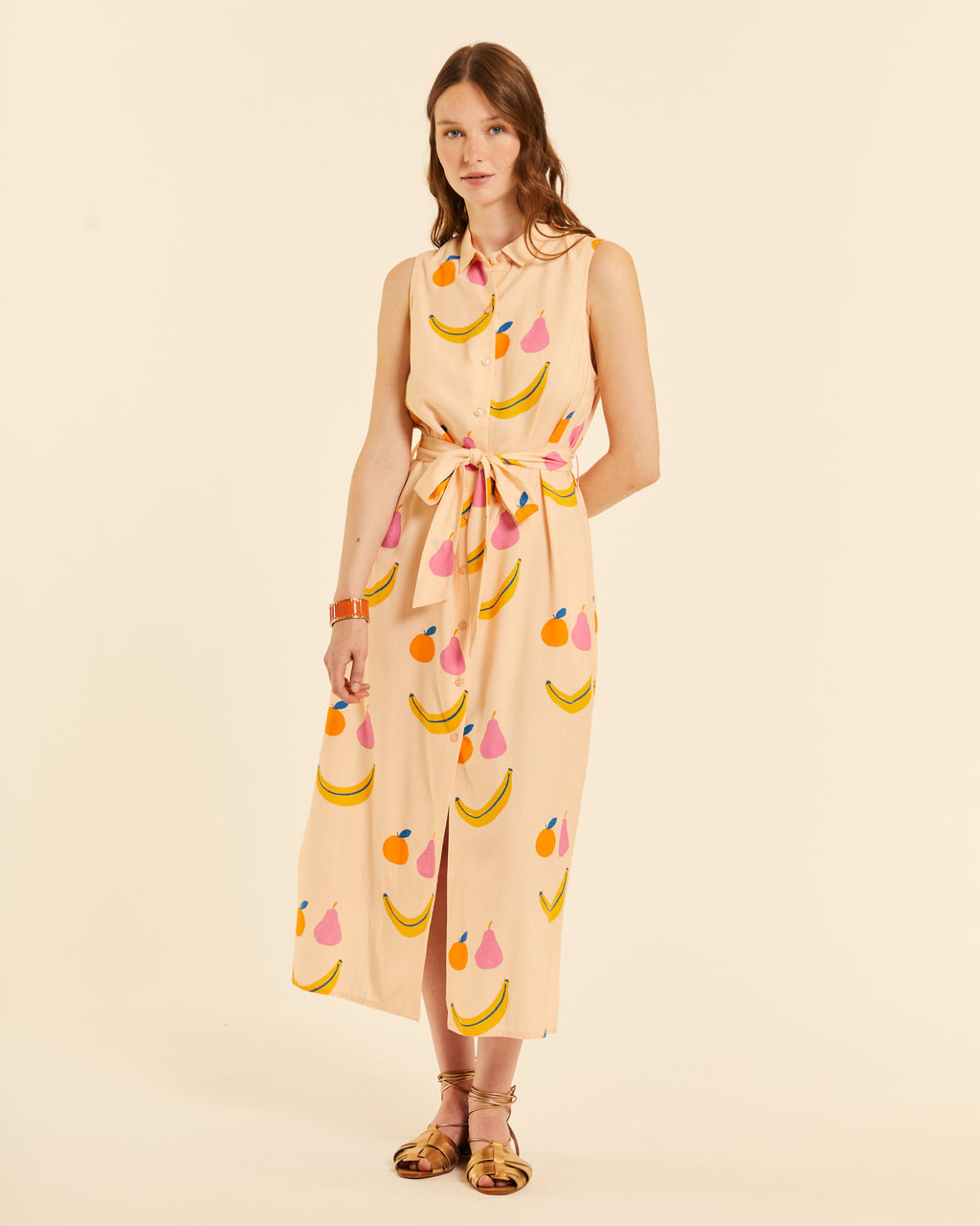 Vestido abotonado Happy Fruits