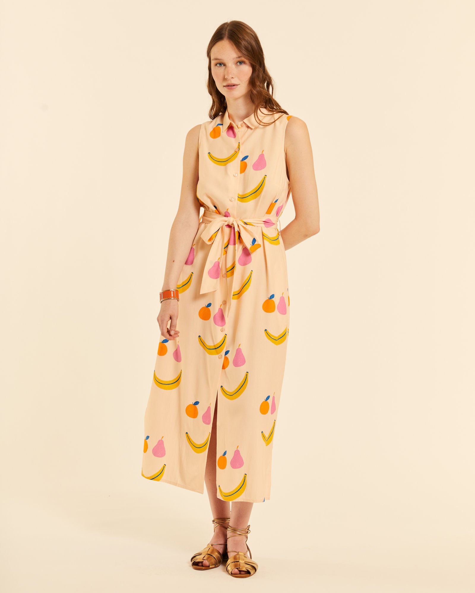 Vestido abotonado Happy Fruits