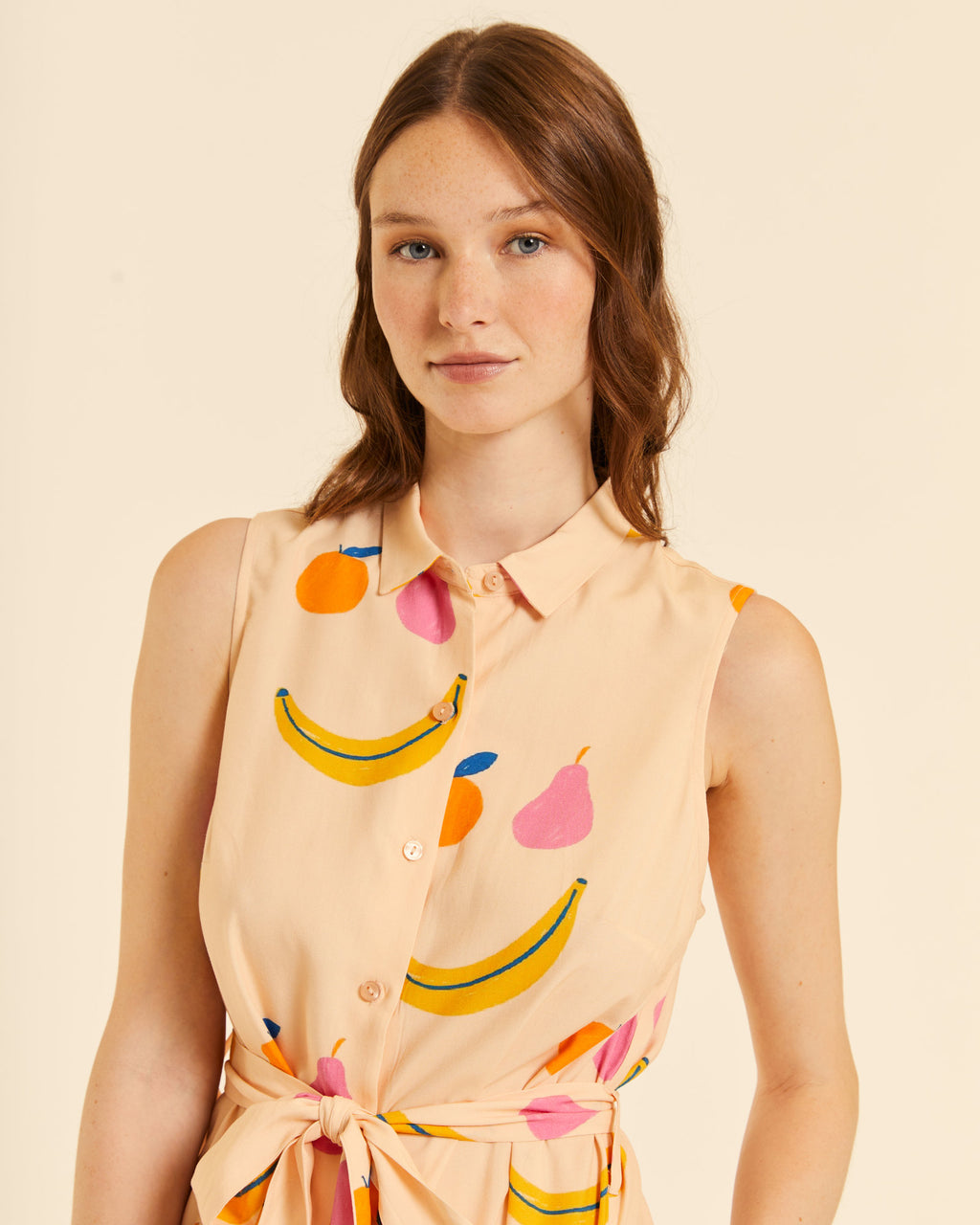 Vestido abotonado Happy Fruits