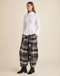 PANTALONE BALLOON TARTAN - CHOCOLATE CHECK