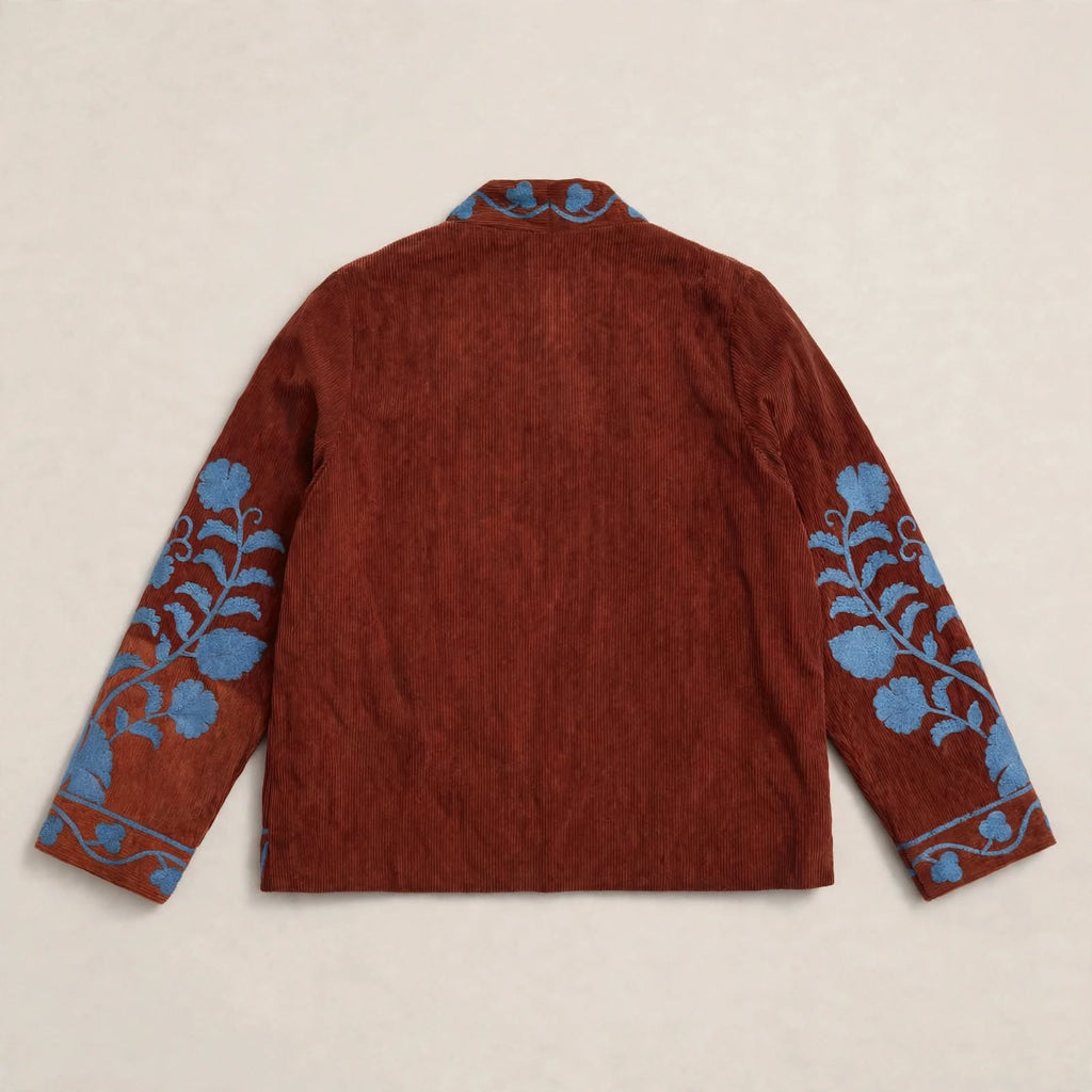 Kimono Giacca Suzani - Terracotta & Cielo