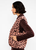 Leopard Rose Vest