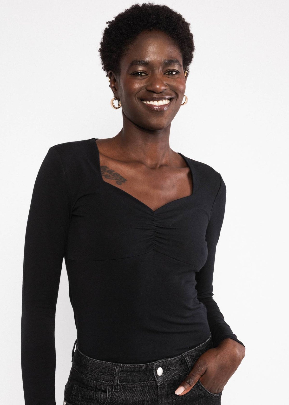 Love Black Jersey top