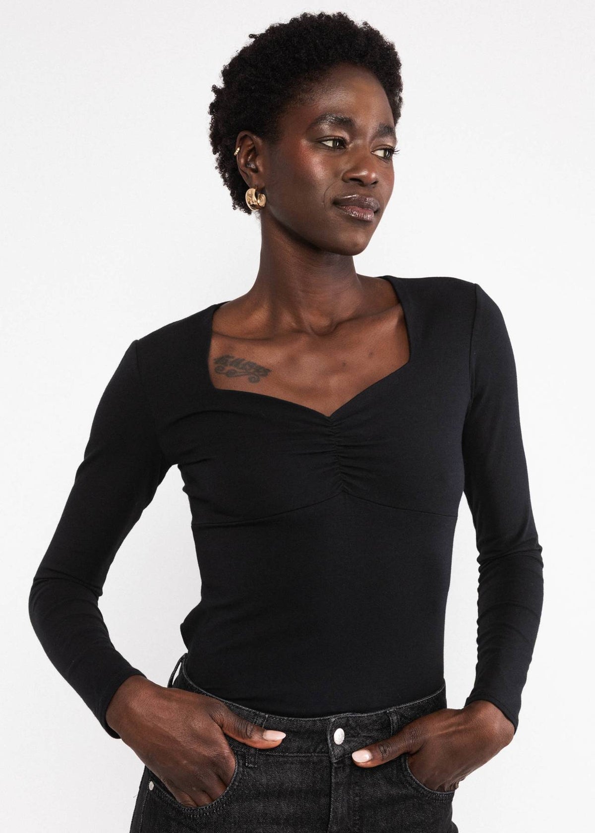 Love Black Jersey top