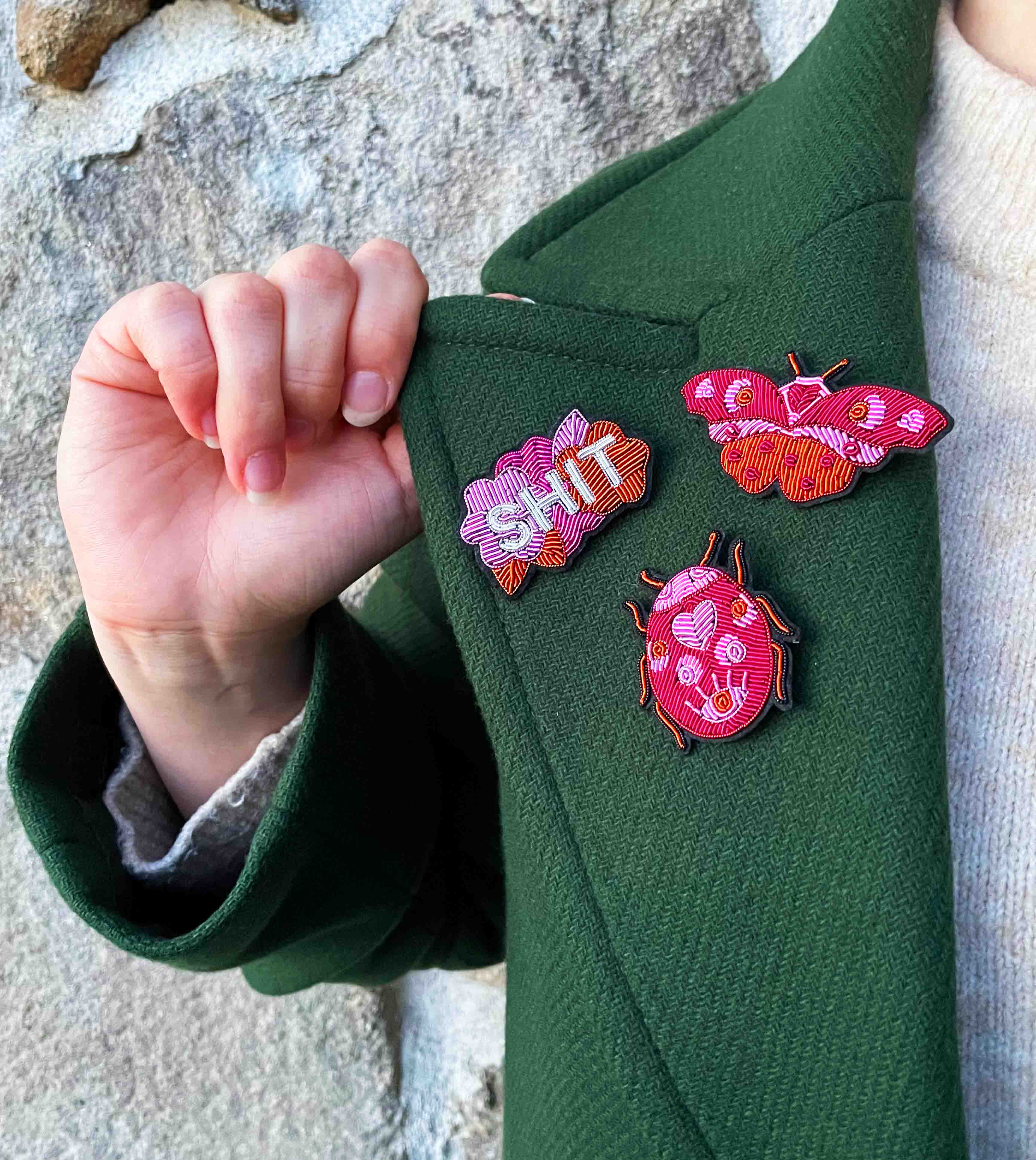 Spilla Farfalla d’Amore - Ricamo a Mano in Cannetille