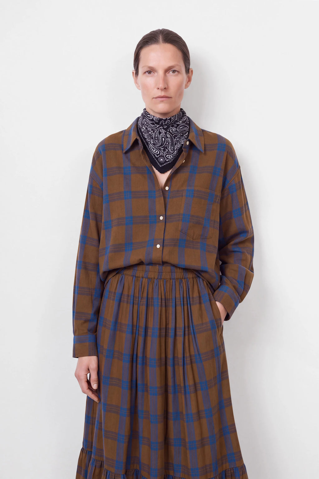 Camicia Oversize a Quadri