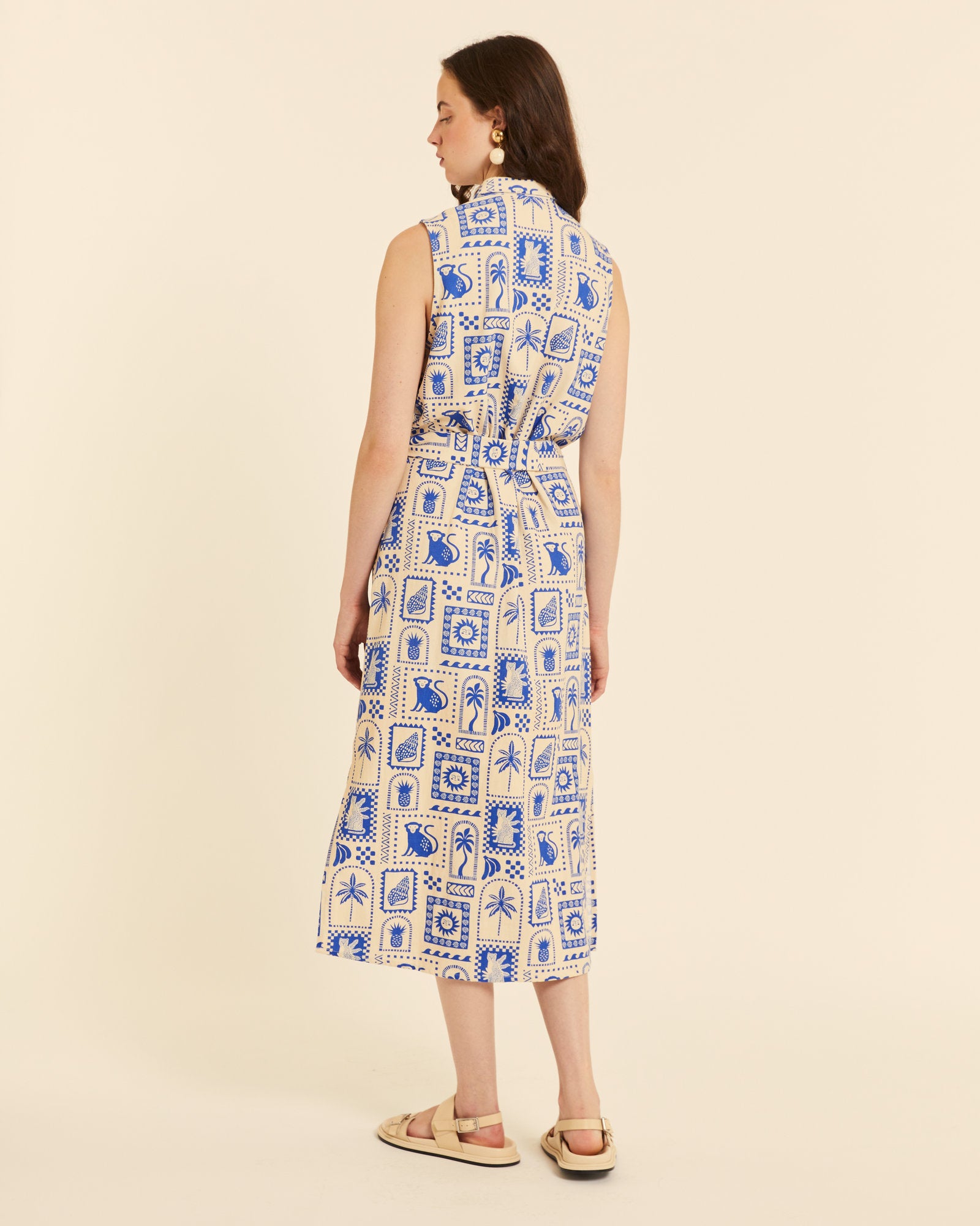 Vestido abotonado Morocco