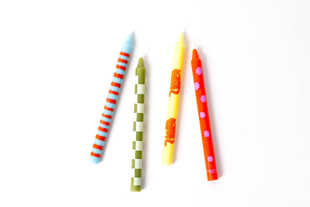 Candele da tavola di design - Set di 4 - Colour Me Cool