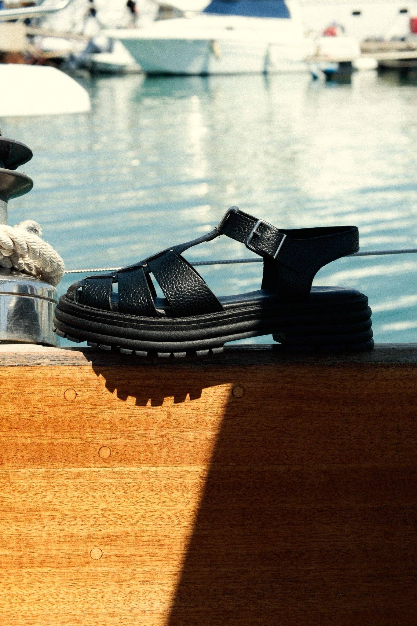 CALA BLACK - Sandali da pescatore robusti