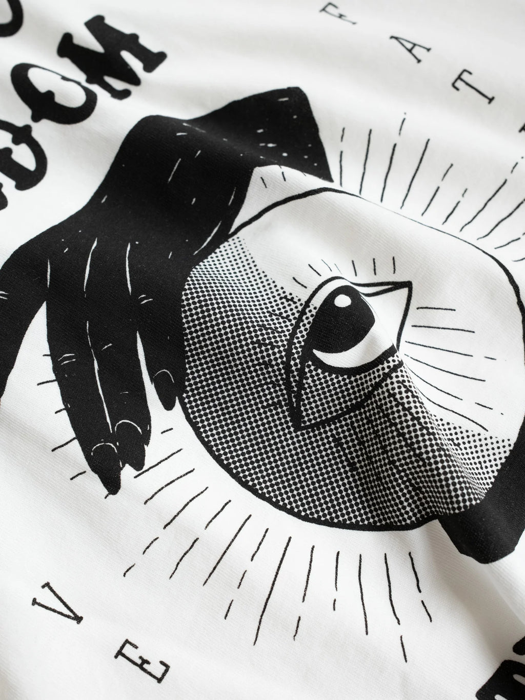 T-shirt stampata in cotone biologico