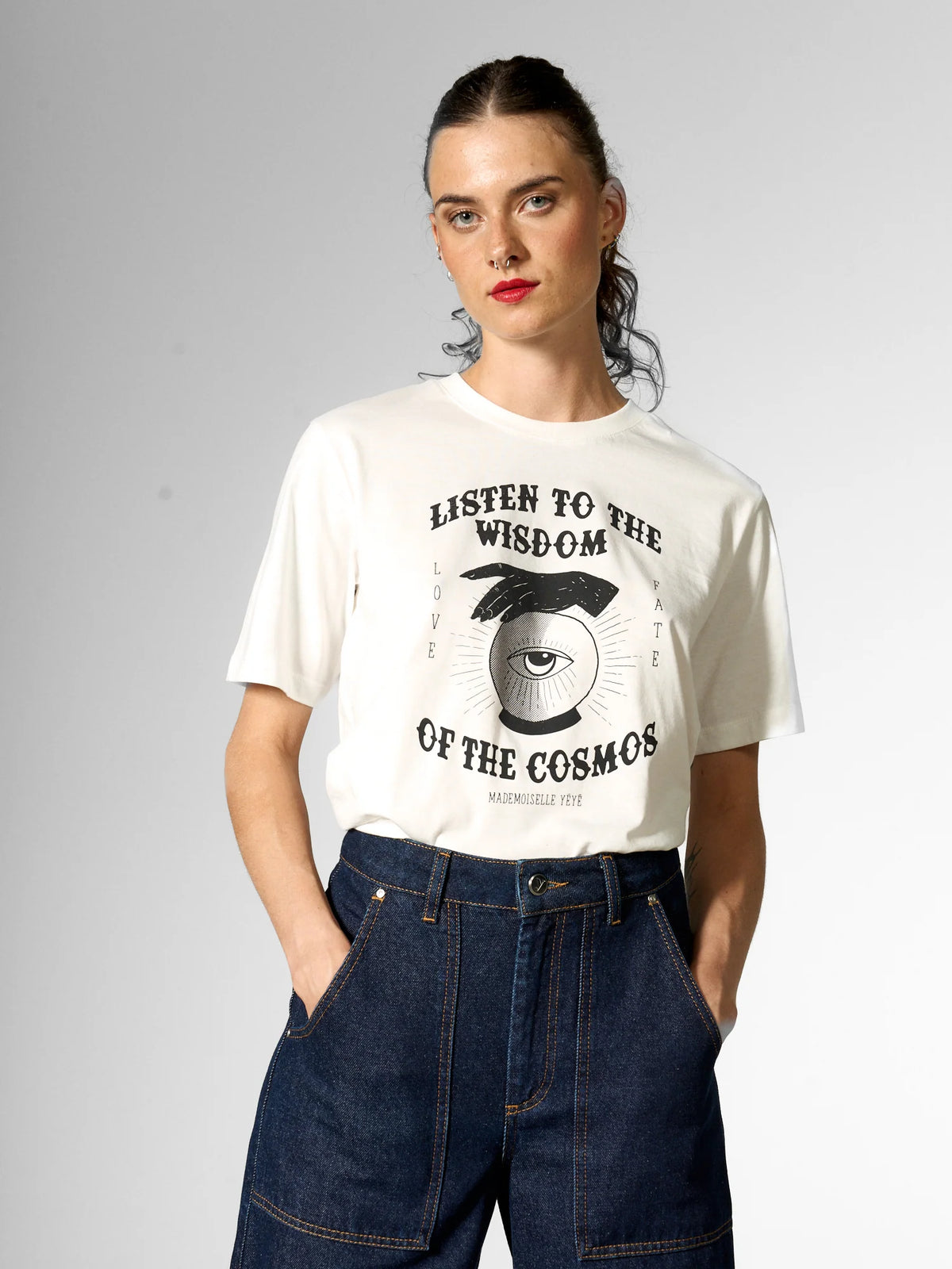 T-shirt stampata in cotone biologico