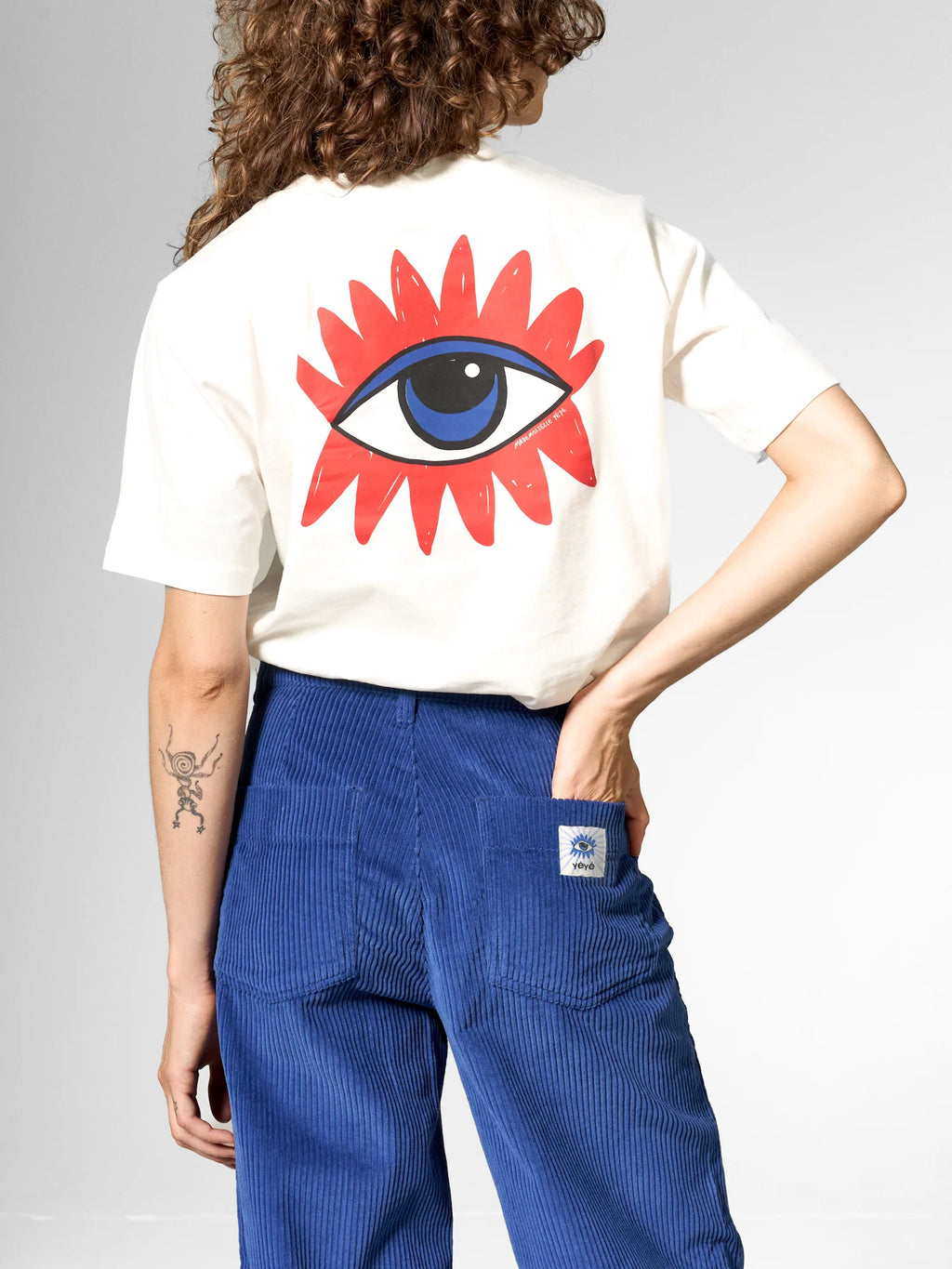T-shirt stampata in cotone biologico