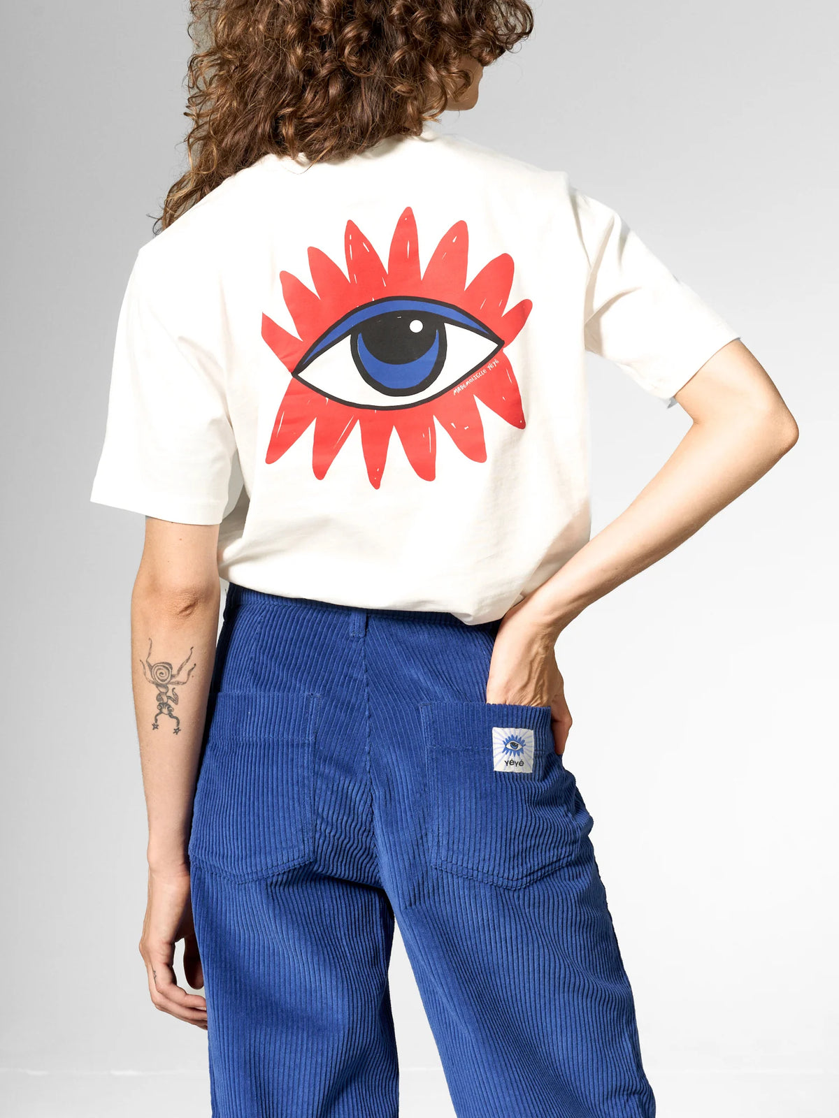 T-shirt stampata in cotone biologico