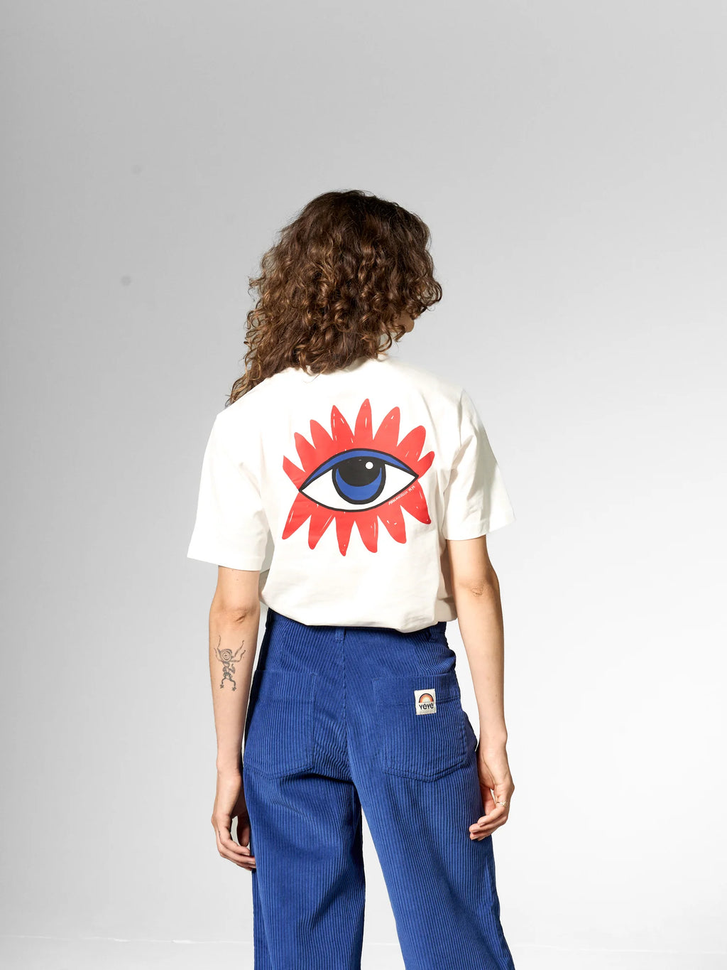 T-shirt stampata in cotone biologico