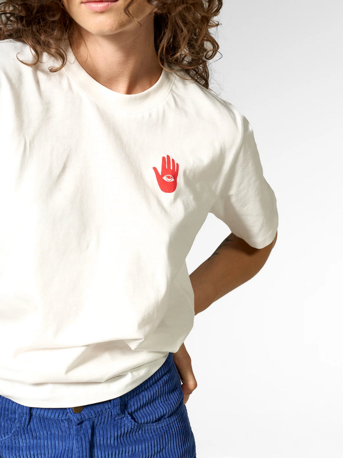 T-shirt stampata in cotone biologico