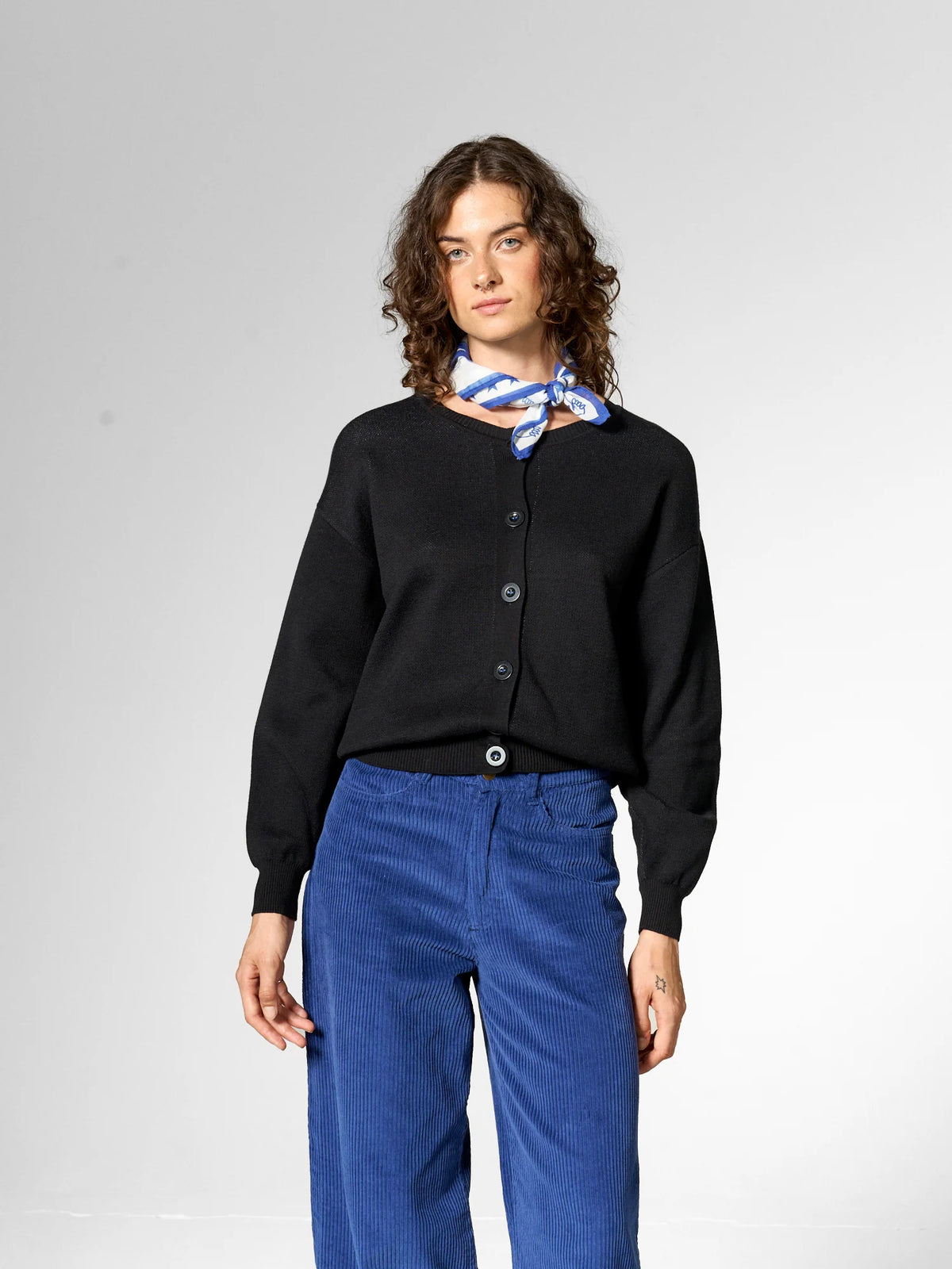 Cardigan in maglia di cotone biologico