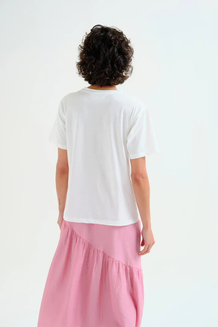 T-shirt con stampa di vasi