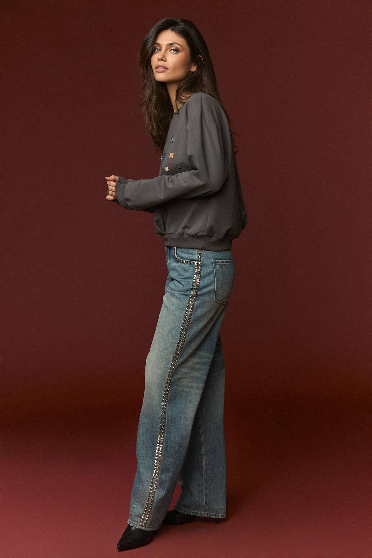 FELPA BLU KAT: Gris