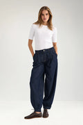 VENNA MR BALLOON JEANS - Dark Blue Denim