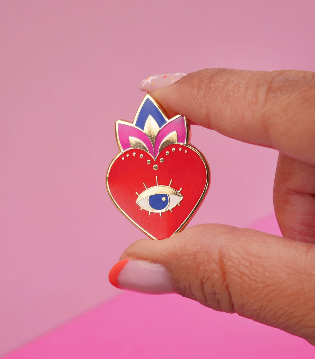 Spilla Ex Voto a forma di cuore