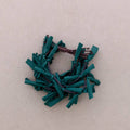 Bracciale Macramè Multi Fili Frange Tessuto: Verde