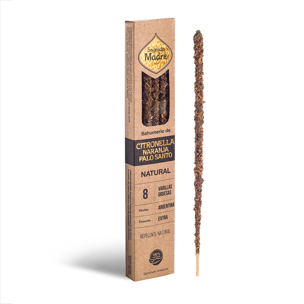 Incenso Citronella Arancia e Palo Santo 8pz