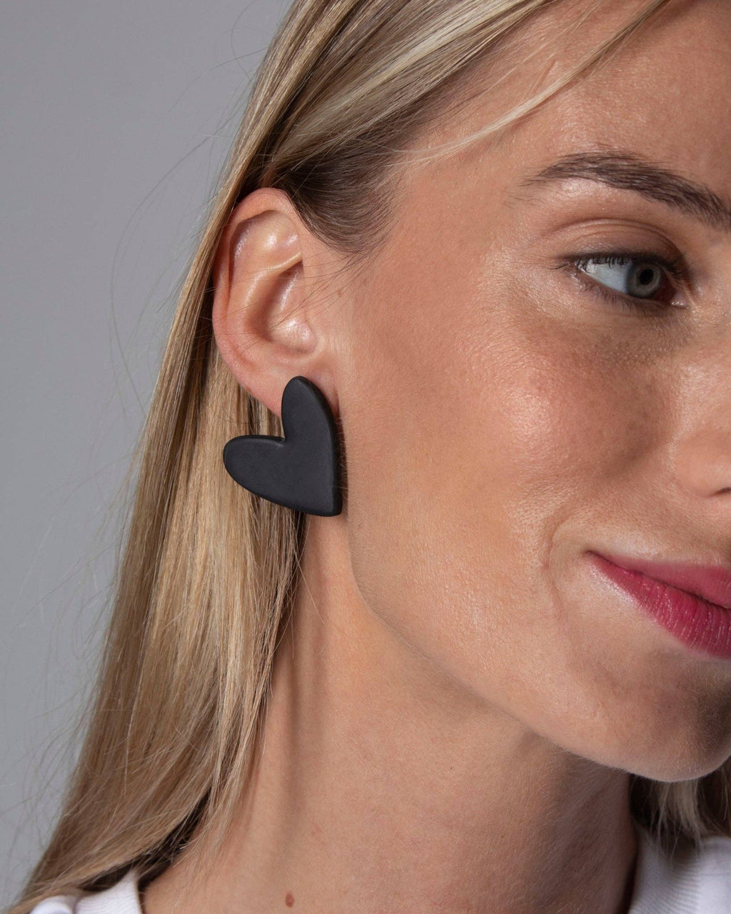 Orecchini Heart Black
