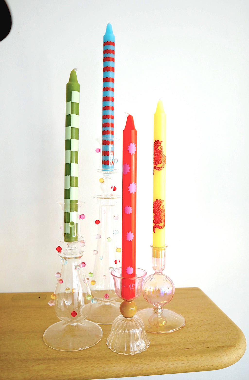 Candele da tavola di design - Set di 4 - Colour Me Cool