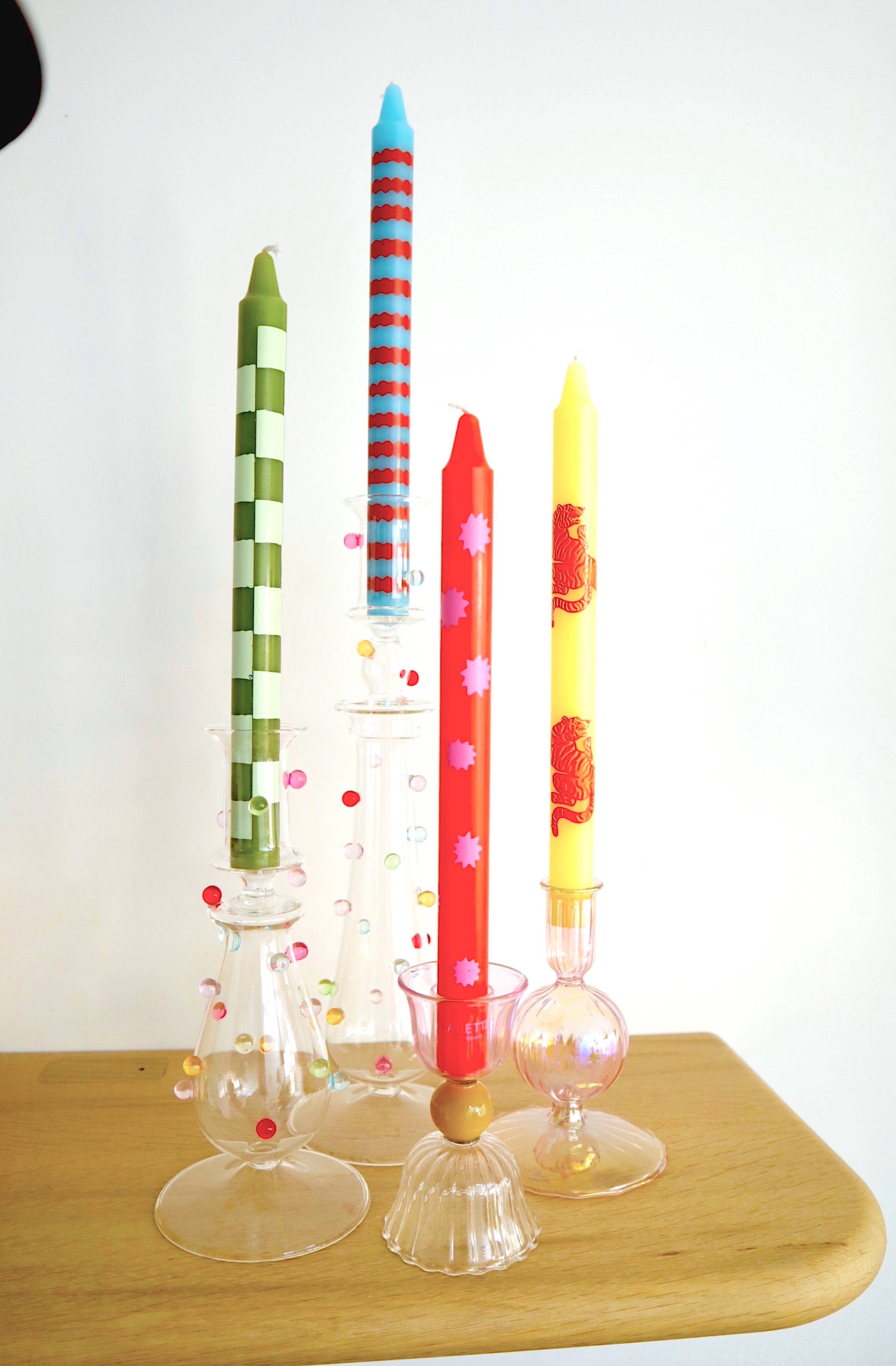 Candele da tavola di design - Set di 4 - Colour Me Cool