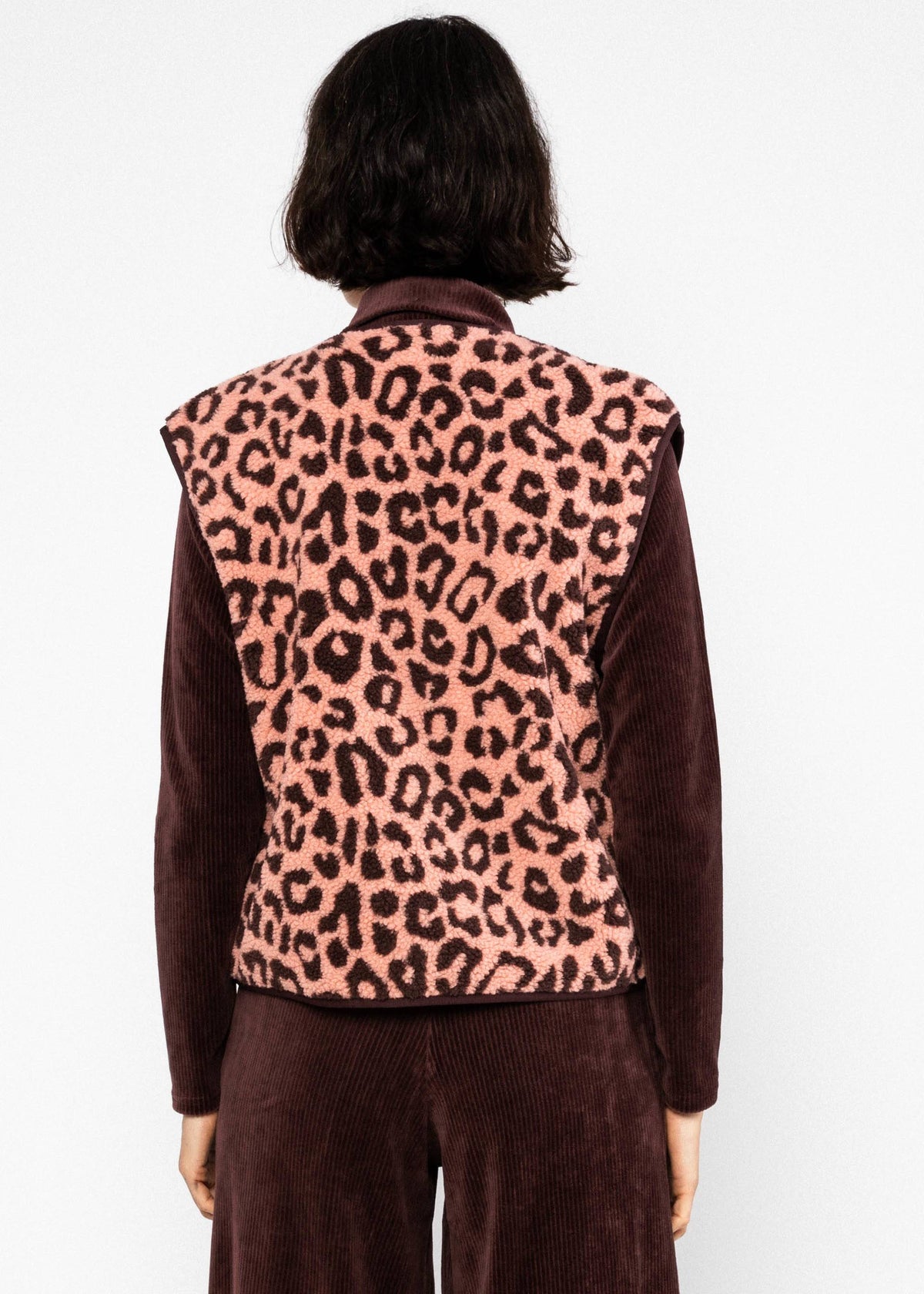 Leopard Rose Vest