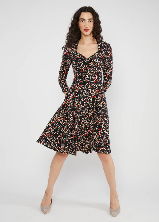 Cherry abstract dress