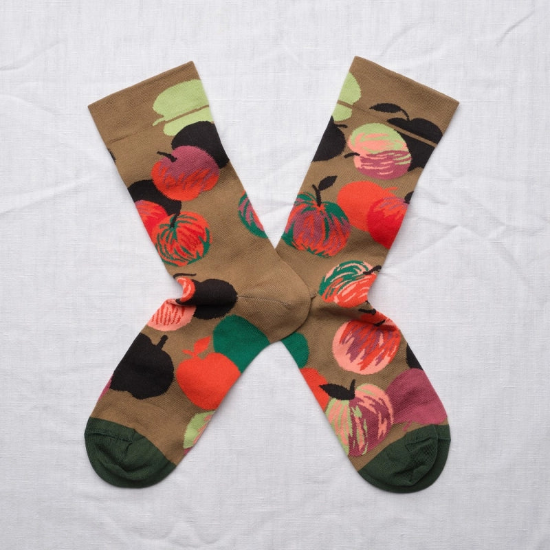 Taupe Apple socks CU2-01