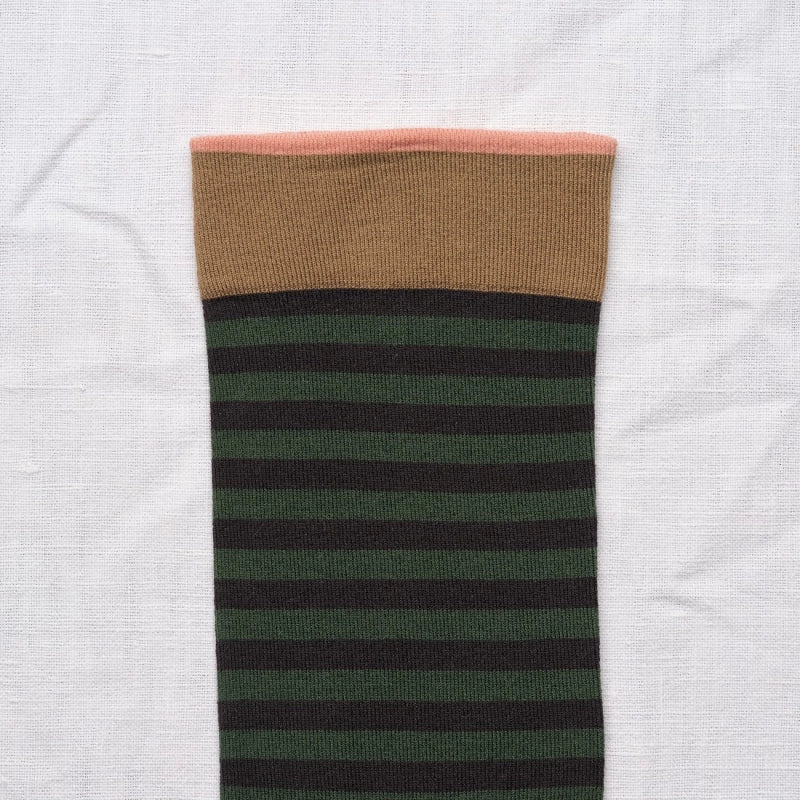 False Black Striped Sock CU3-01