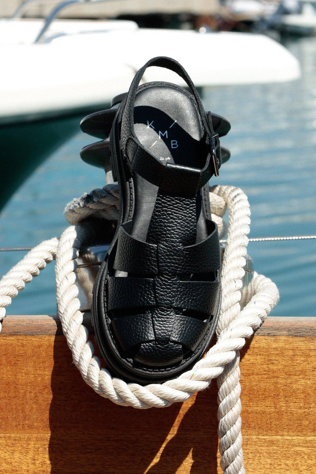 CALA BLACK - Sandali da pescatore robusti