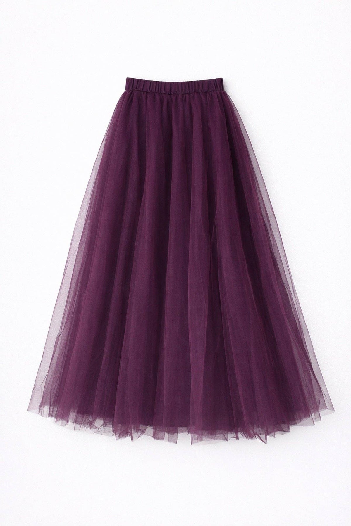 Gonna maxi in tulle a balze