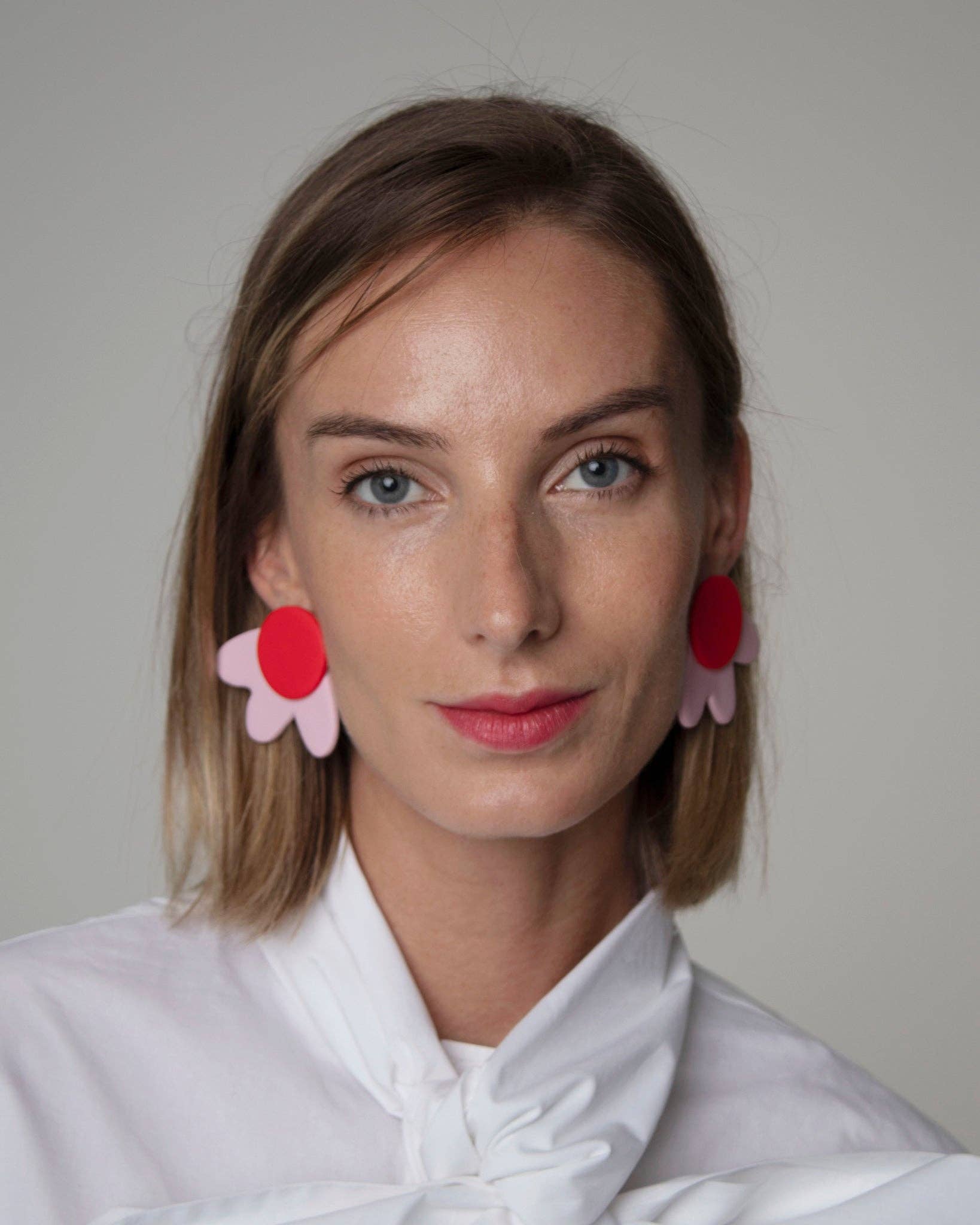 FLOR DE AMOR orecchini in pasta polimerica a forma di fiore