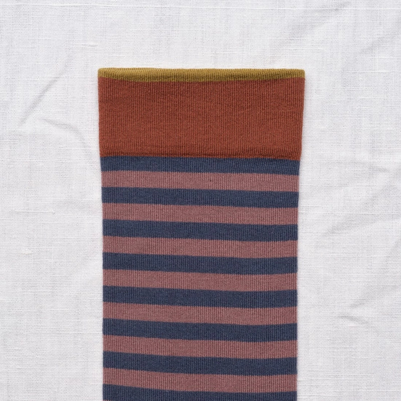 Grape Striped Sock B02-01