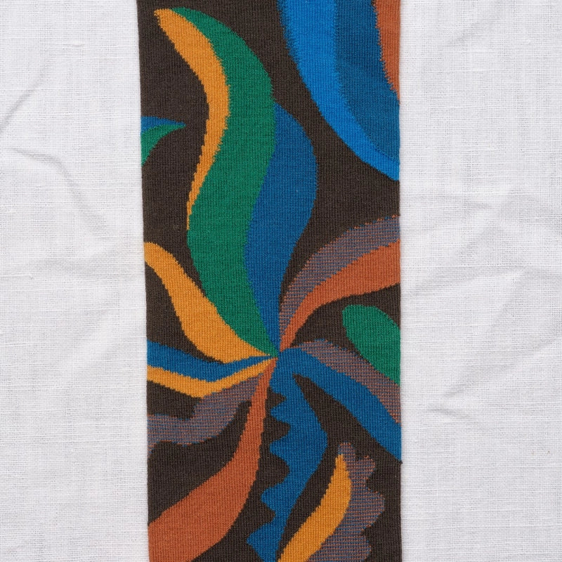 Knee-High Abstract Floral BR9-01