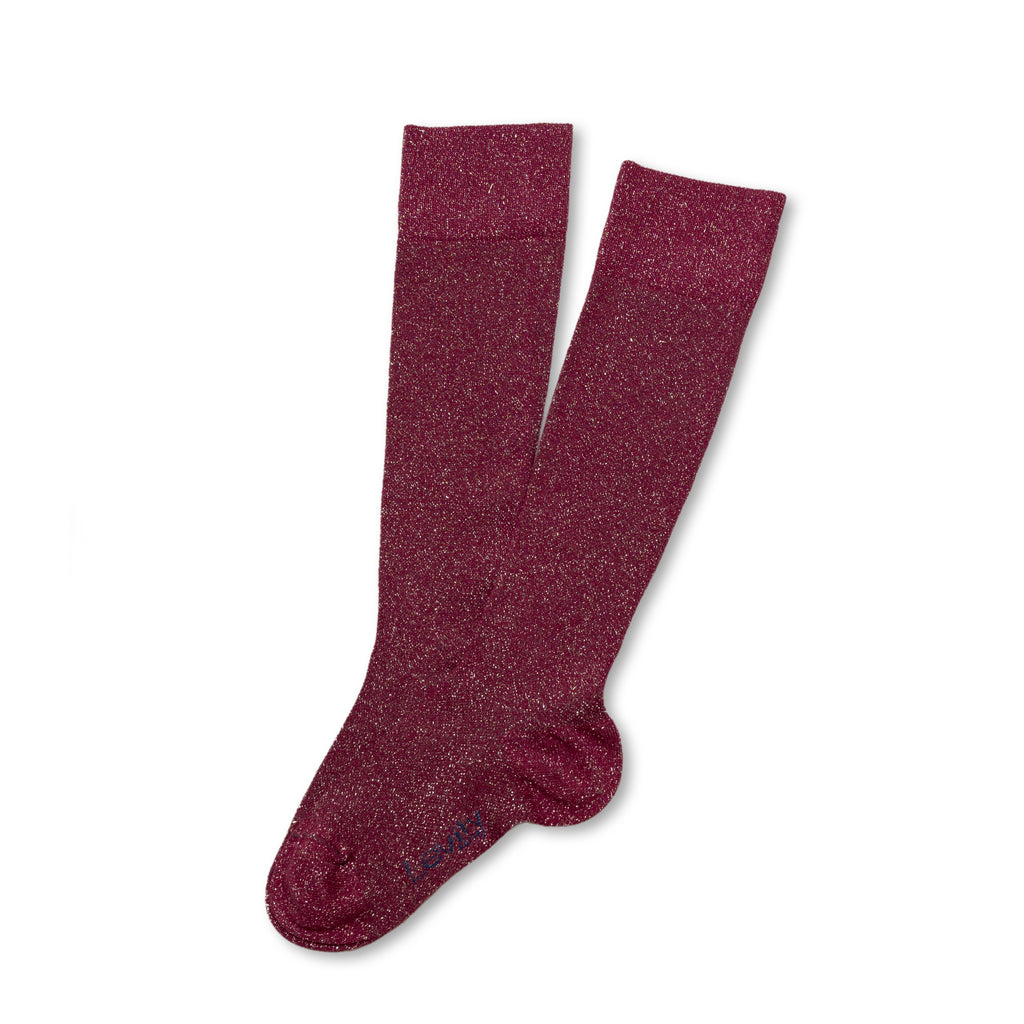 Anne Sophie - Chaussettes énergisantes Lévity brillantes - Raisin Rose