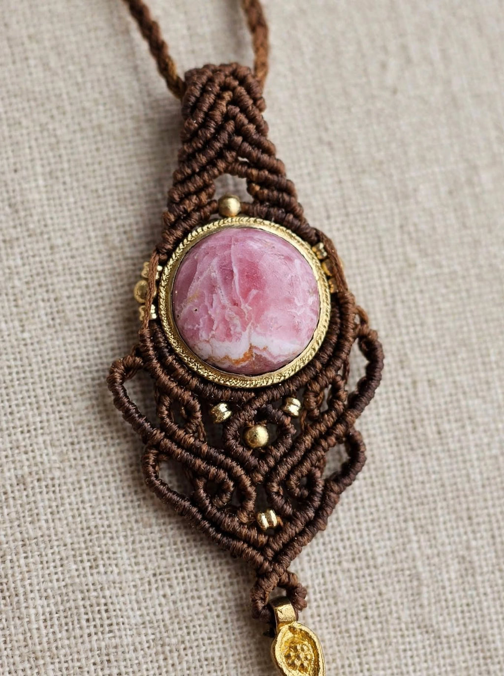 ROSAE - Choker Macramè Amuleto