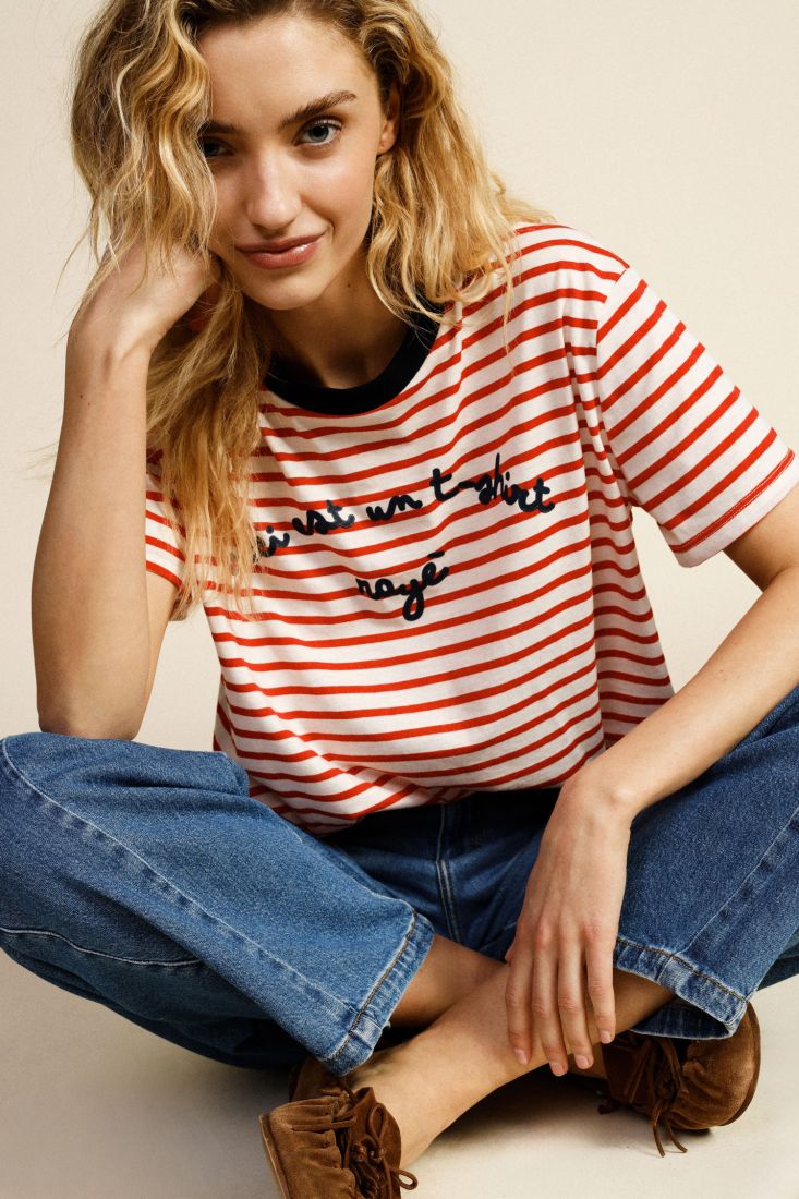 T-shirt Rayè