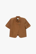 Blazer corto doppio petto manica corta