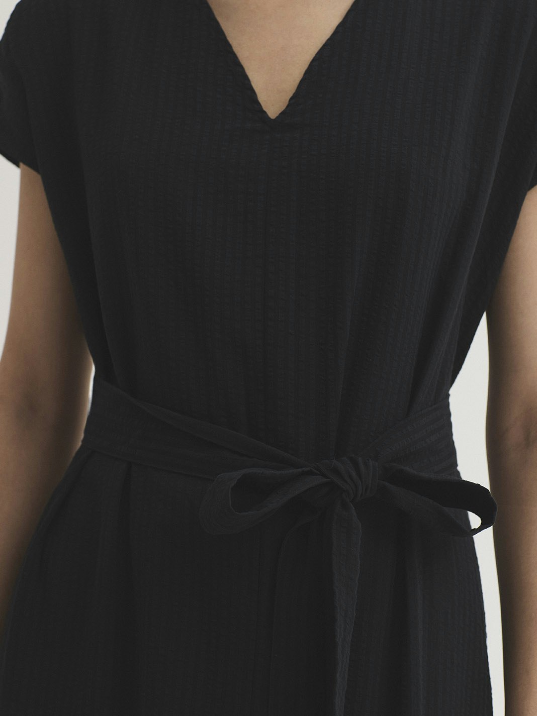 Abito seersucker e tencel