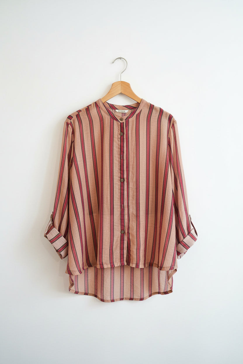 Camicia coreana a righe