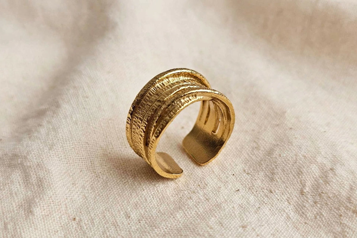 Anello Aura - Fili intrecciati regolabile -