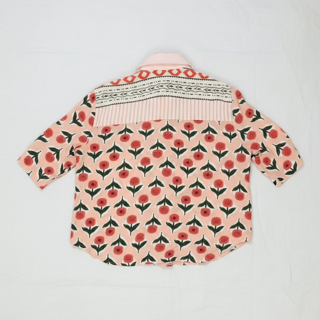 Flower pink shirt