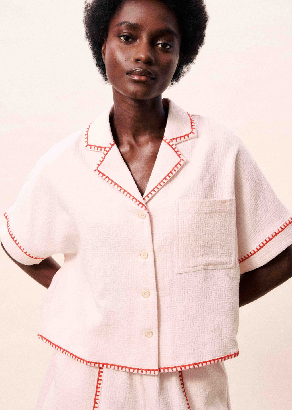 Chemise ISAIA Rose pale